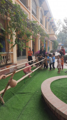 Hoạt động góc dân gian của các con