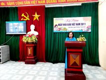 Đồng chí Bùi Thị Hoàng Yến- phát biểu